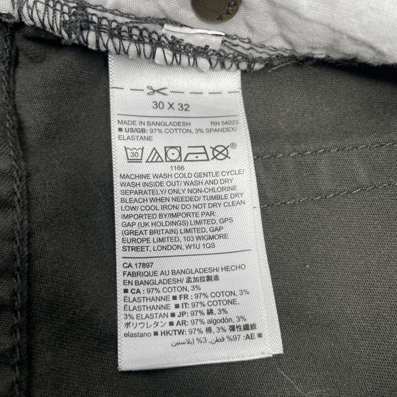 Gap Men's Grey Denim Pants 30x32 Slim Fit Straight Leg - Picture 5 of 5